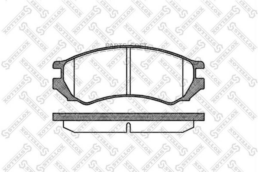 

Колодки дисковые передн. NISSAN Primera 1.6i 16V/2.0D 90-96 STELLOX