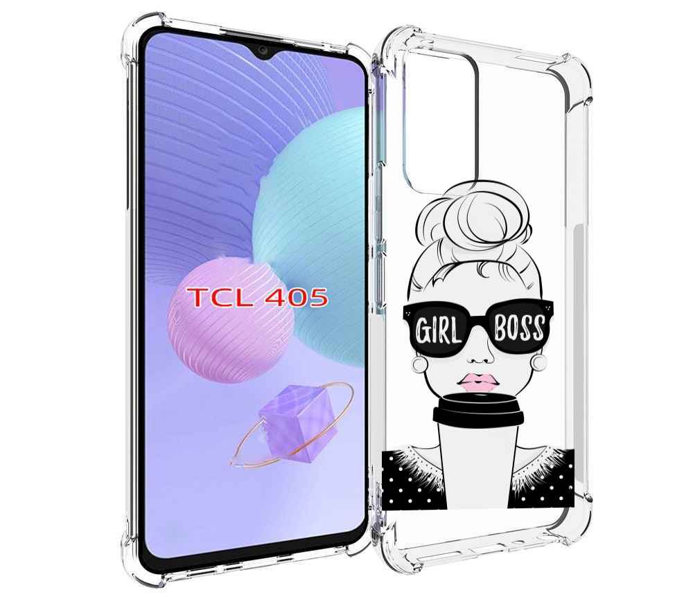 

Чехол MyPads девушка-босс женский для TCL 405, Tocco