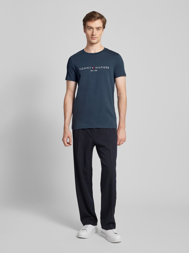 

Футболка мужская Tommy Hilfiger MW0MW11797 синяя XXXL, Синий, MW0MW11797