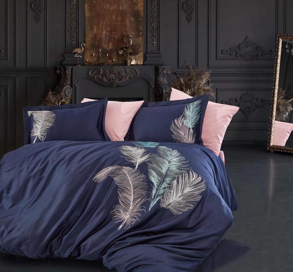 

Комплект постельного белья DANTELA VITA сатин с вышивкой 200*220 (50*70/4 шт.) IZ