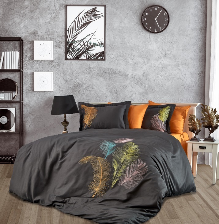 

Комплект постельного белья DANTELA VITA сатин с вышивкой 200*220 (50*70/4 шт.) IZ