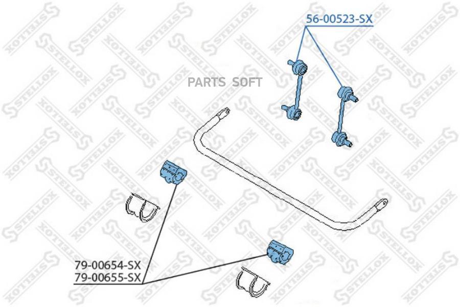

STELLOX Тяга стабилизатора заднего FORD Tourneo/Transit all 02>