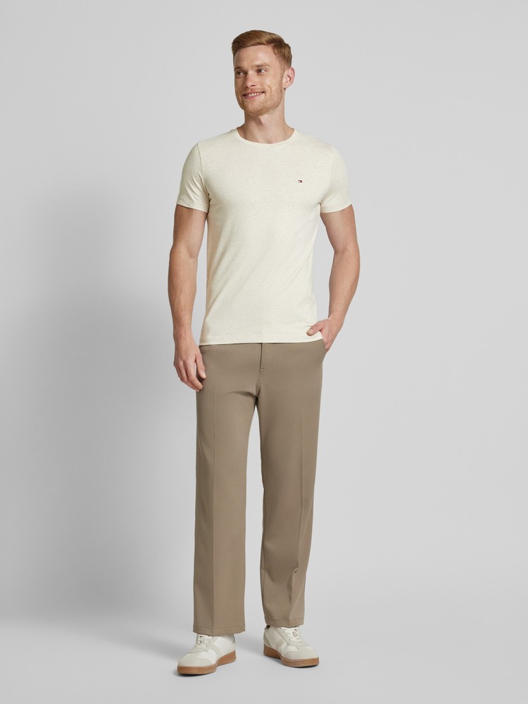 

Футболка мужская Tommy Hilfiger MW0MW10800 бежевая M, Бежевый, MW0MW10800
