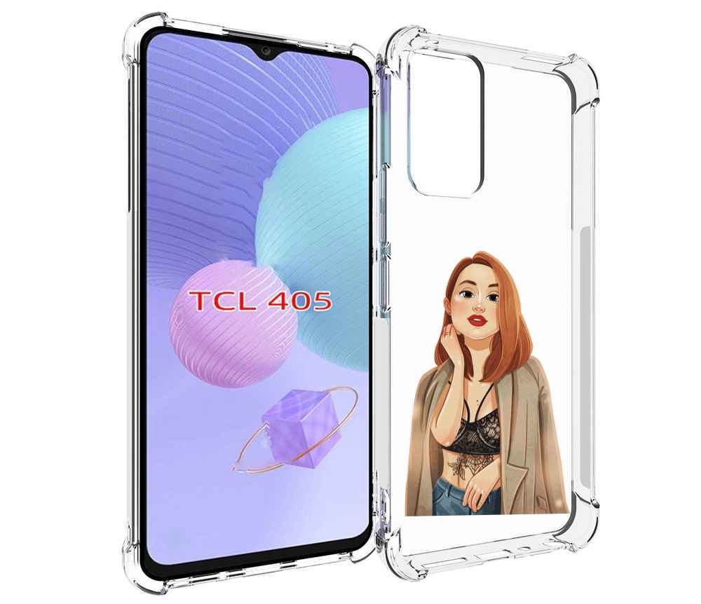 

Чехол MyPads девушка-в-кружевном-2 для TCL 405, Tocco