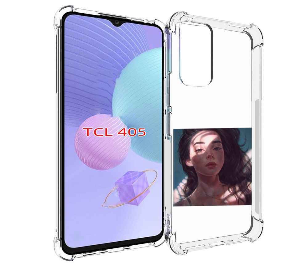 

Чехол MyPads девушка-в-лучах женский для TCL 405, Tocco