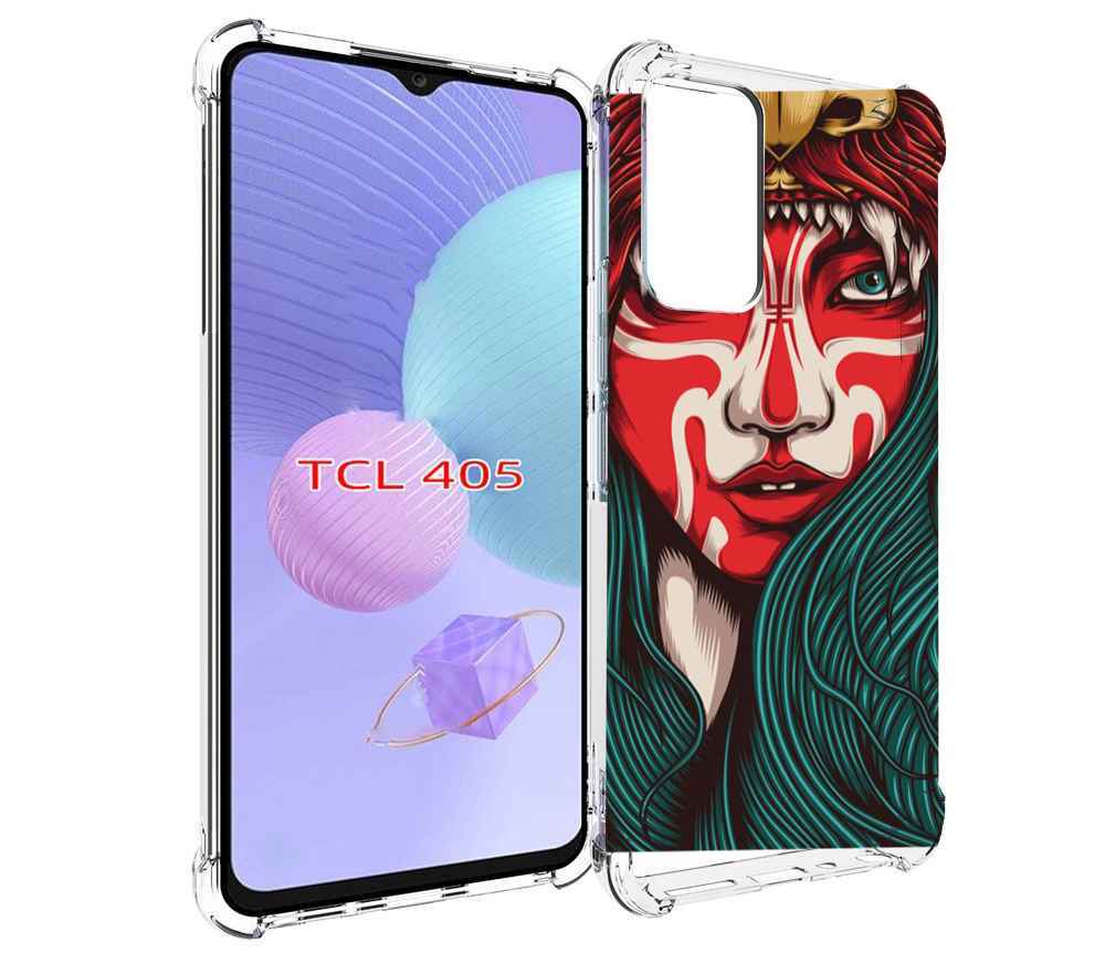 

Чехол MyPads девушка-в-маскировке для TCL 405, Tocco