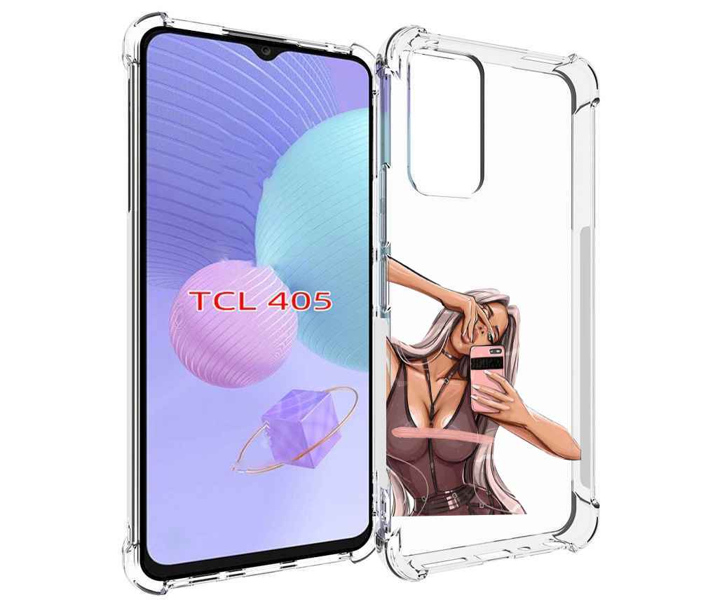 

Чехол MyPads девушка-в-прозрачной-одежде для TCL 405, Tocco