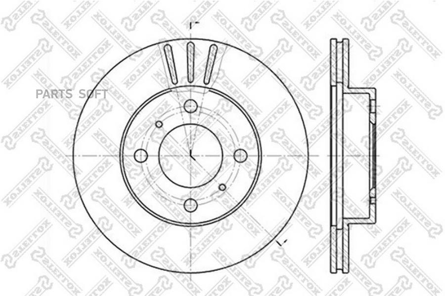 

STELLOX Диск тормозной передний MITSUBISHI Colt/Lancer/Carisma 1.3/1.6 91>