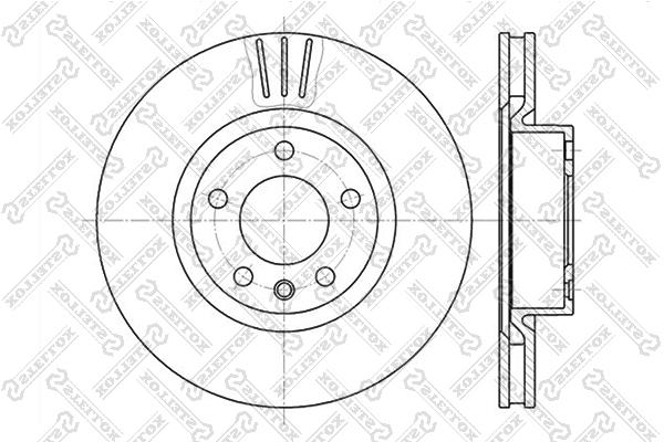 

STELLOX Диск тормозной передний OPEL Omega 2.0-3.0 94>