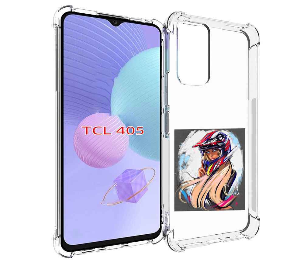 

Чехол MyPads девушка-в-шлеме для TCL 405, Tocco