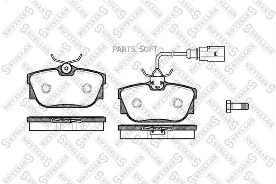 

Колодки дисковые задн. VW T4 1.8/2.0/2.5/1.9D/TD/2.4D &Syncro 90-98 диск 15' STELLOX