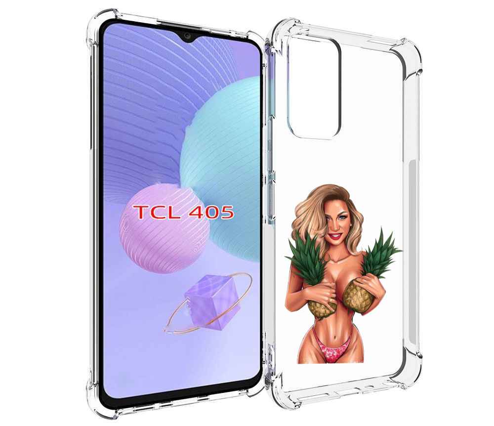 

Чехол MyPads девушка-с-ананасами женский для TCL 405, Tocco