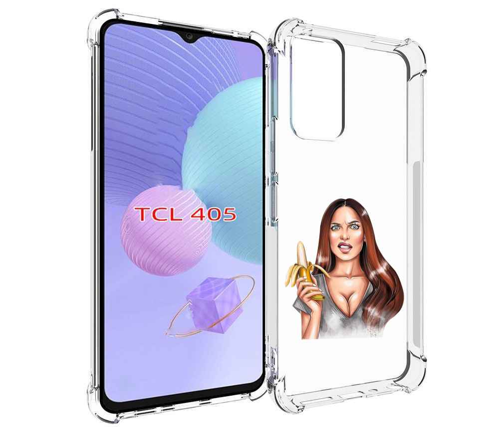

Чехол MyPads девушка-с-бананом для TCL 405, Tocco