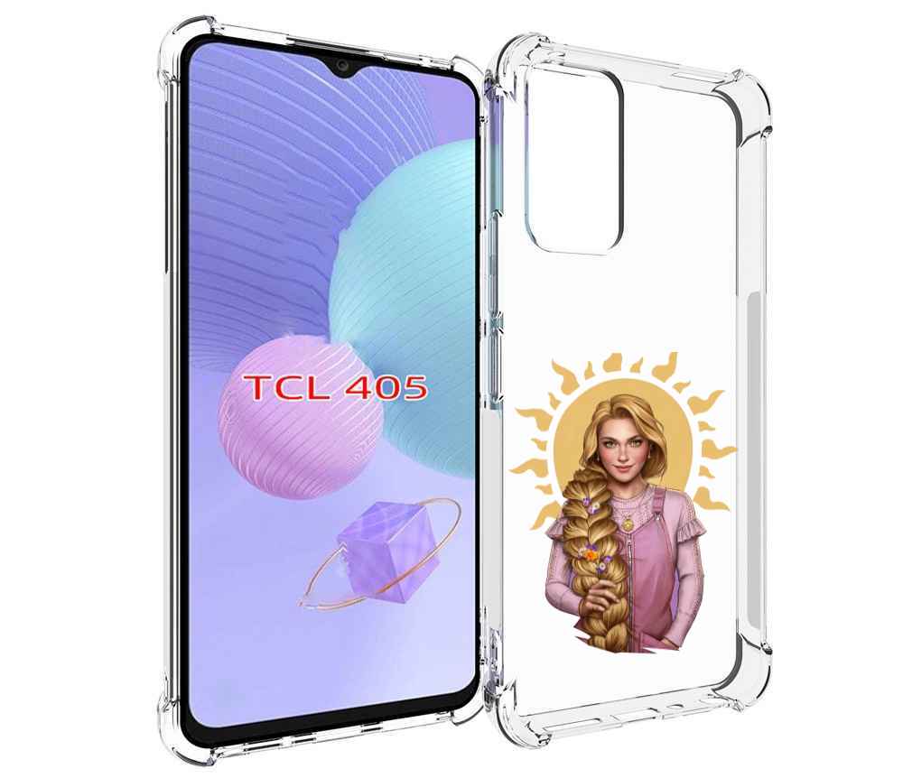 

Чехол MyPads девушка-с-большой-косой для TCL 405, Tocco