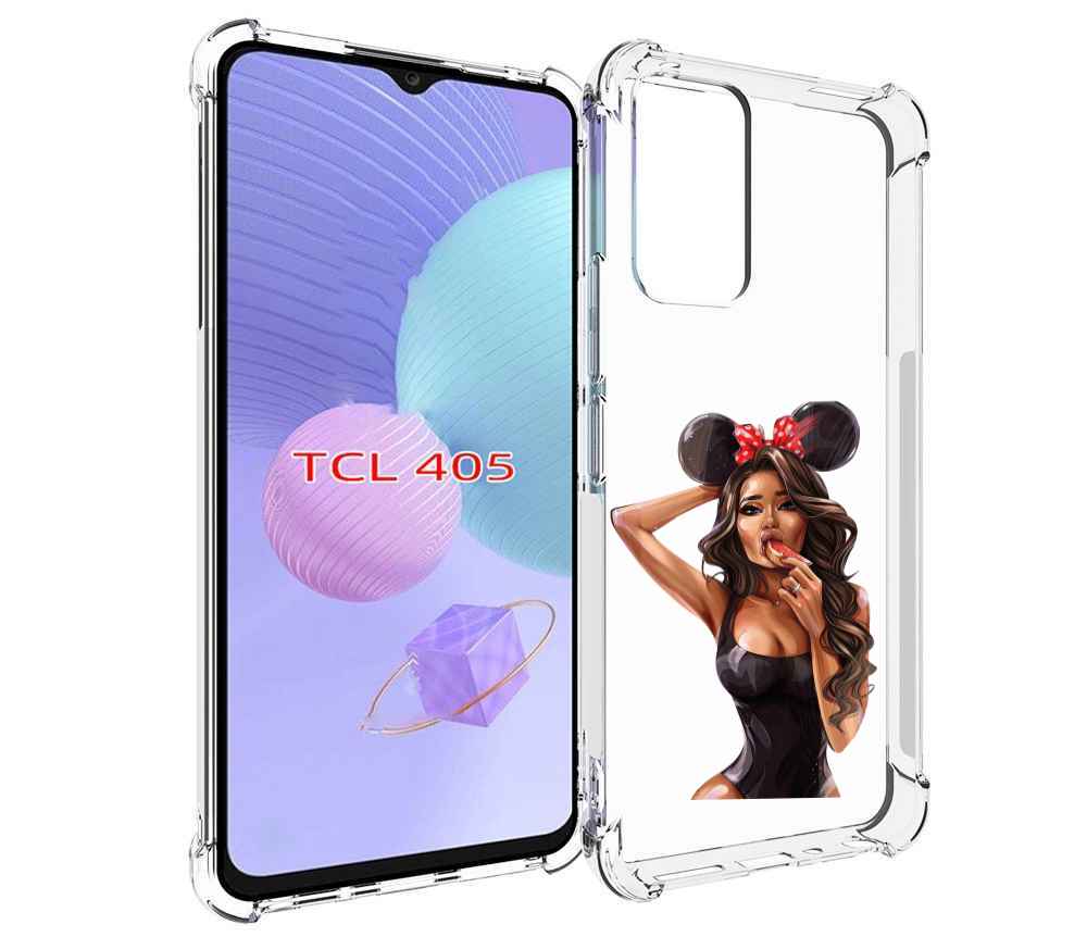 

Чехол MyPads девушка-с-грейпфрутом женский для TCL 405, Tocco