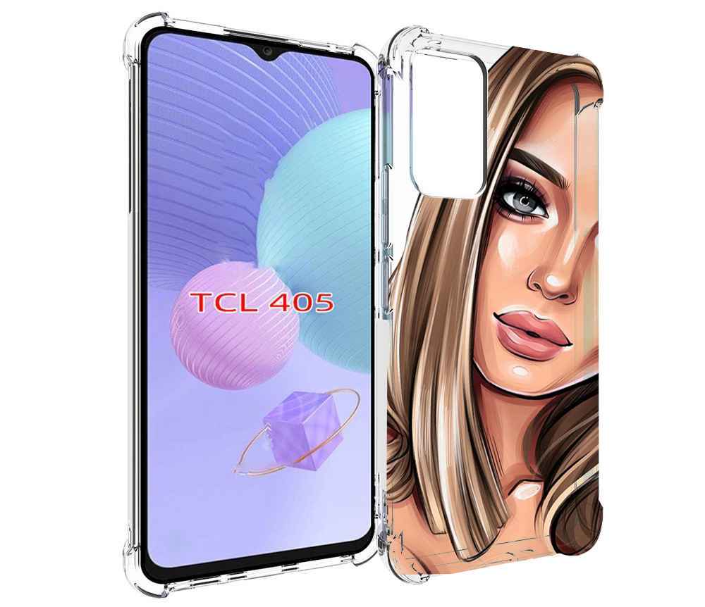 

Чехол MyPads девушка-с-каре женский для TCL 405, Tocco