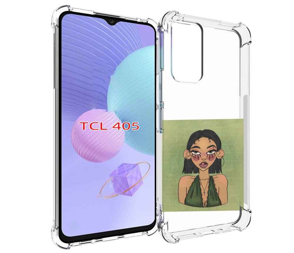 

Чехол MyPads девушка-с-каре-и-тату для TCL 405, Tocco