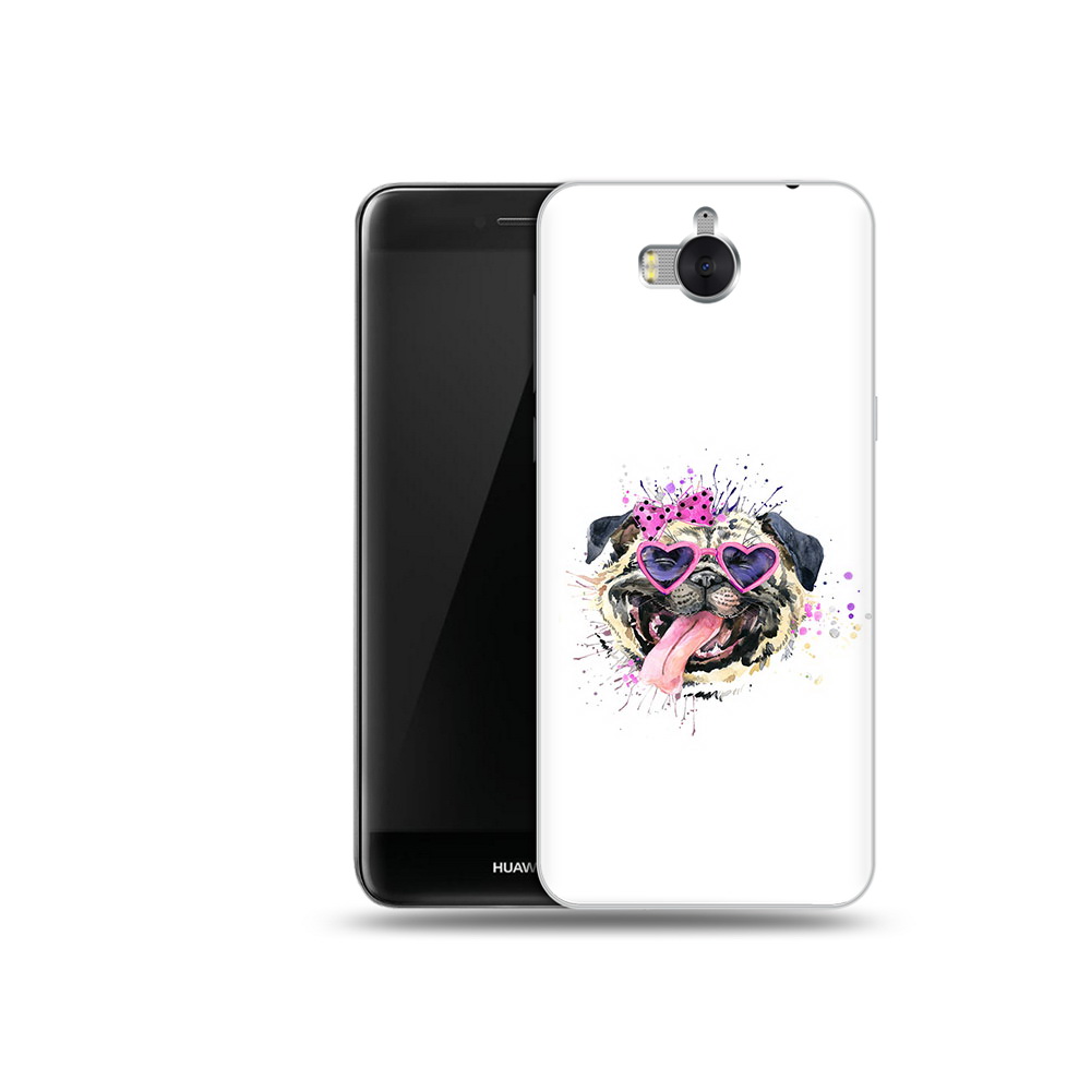 

Чехол MyPads Tocco для Huawei Y5 Веселая собака (PT91582.58.43), Прозрачный, Tocco