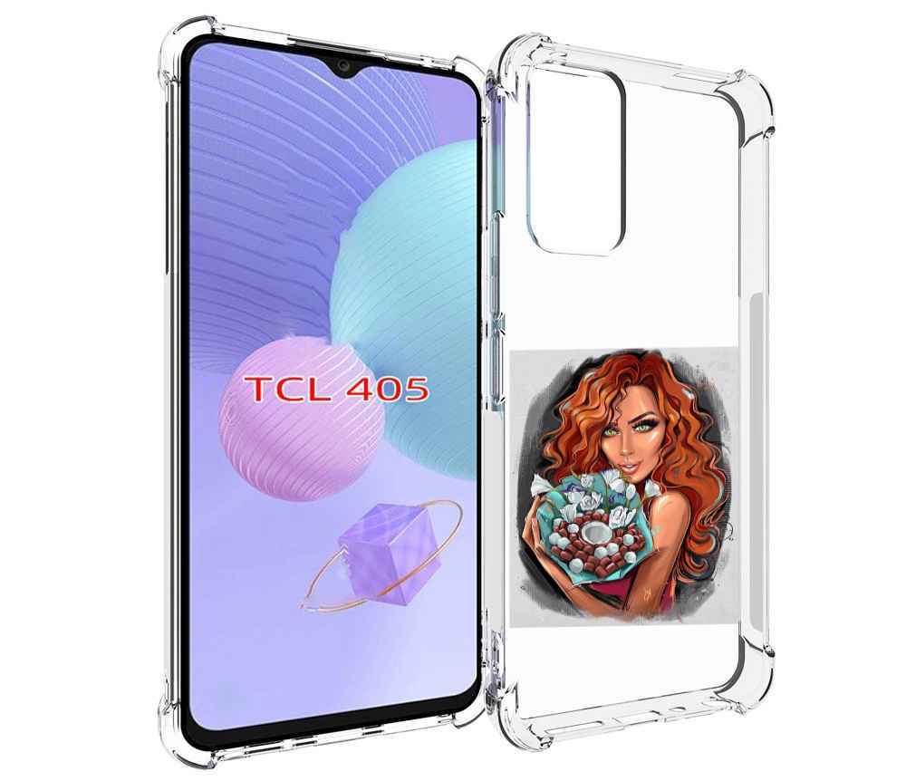 

Чехол MyPads девушка-с-кокосовым-букетом женский для TCL 405, Tocco