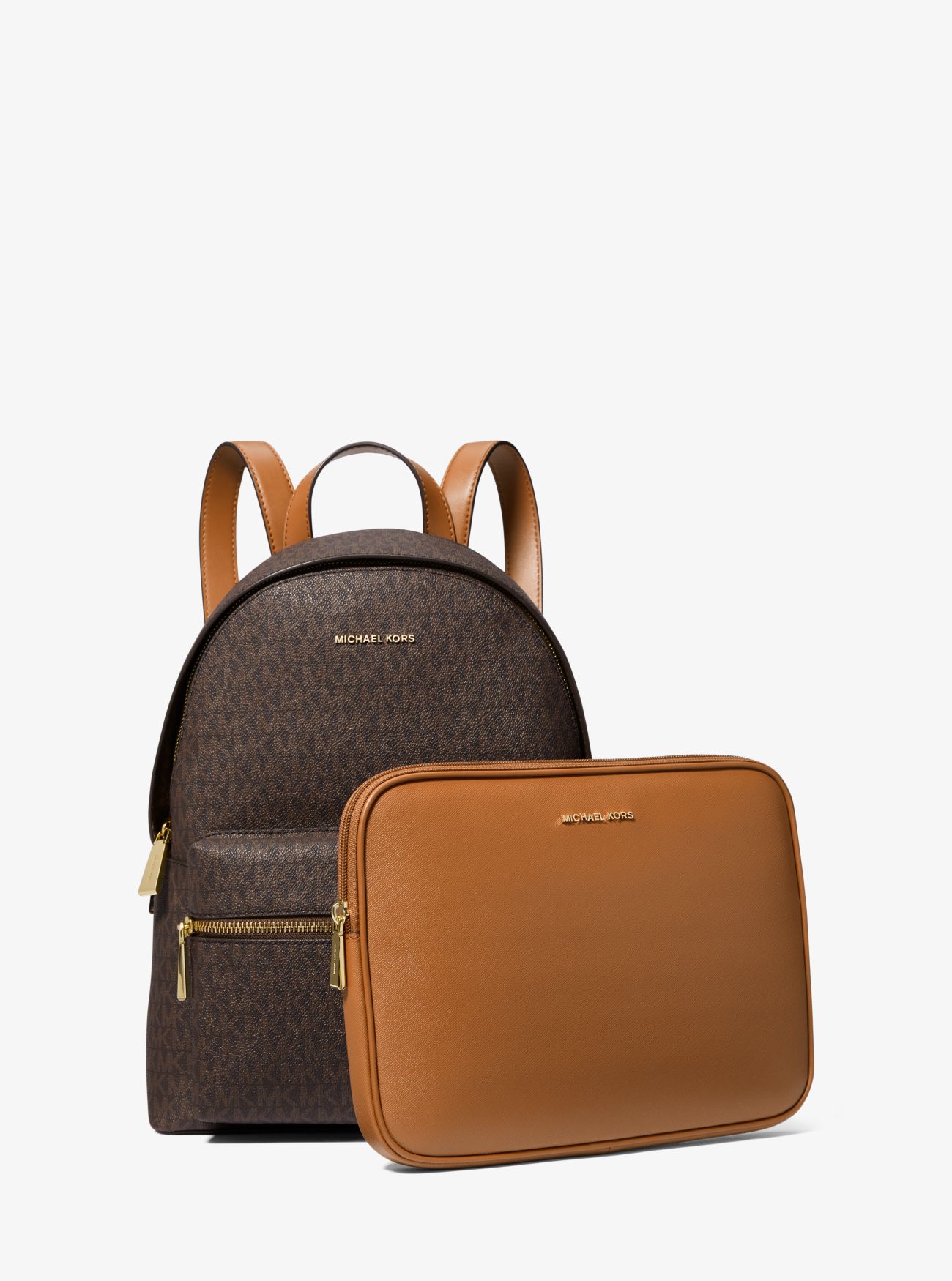 Комплект (рюкзак+чехол для планшета) женский Michael Kors 30S3GYDB6B темно коричневый