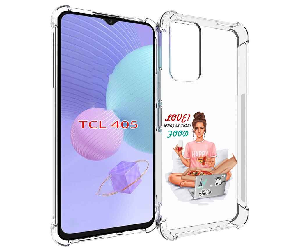 

Чехол MyPads девушка-с-ноутбуком женский для TCL 405, Tocco