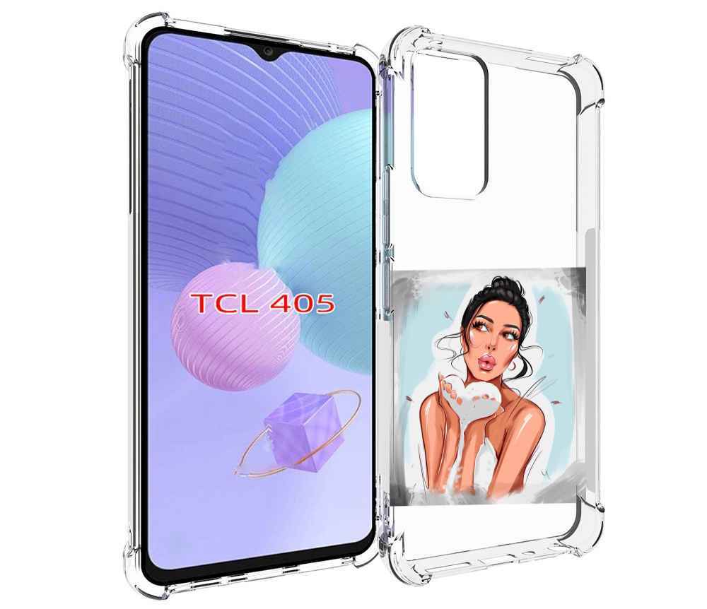 

Чехол MyPads девушка-с-пеной женский для TCL 405, Tocco