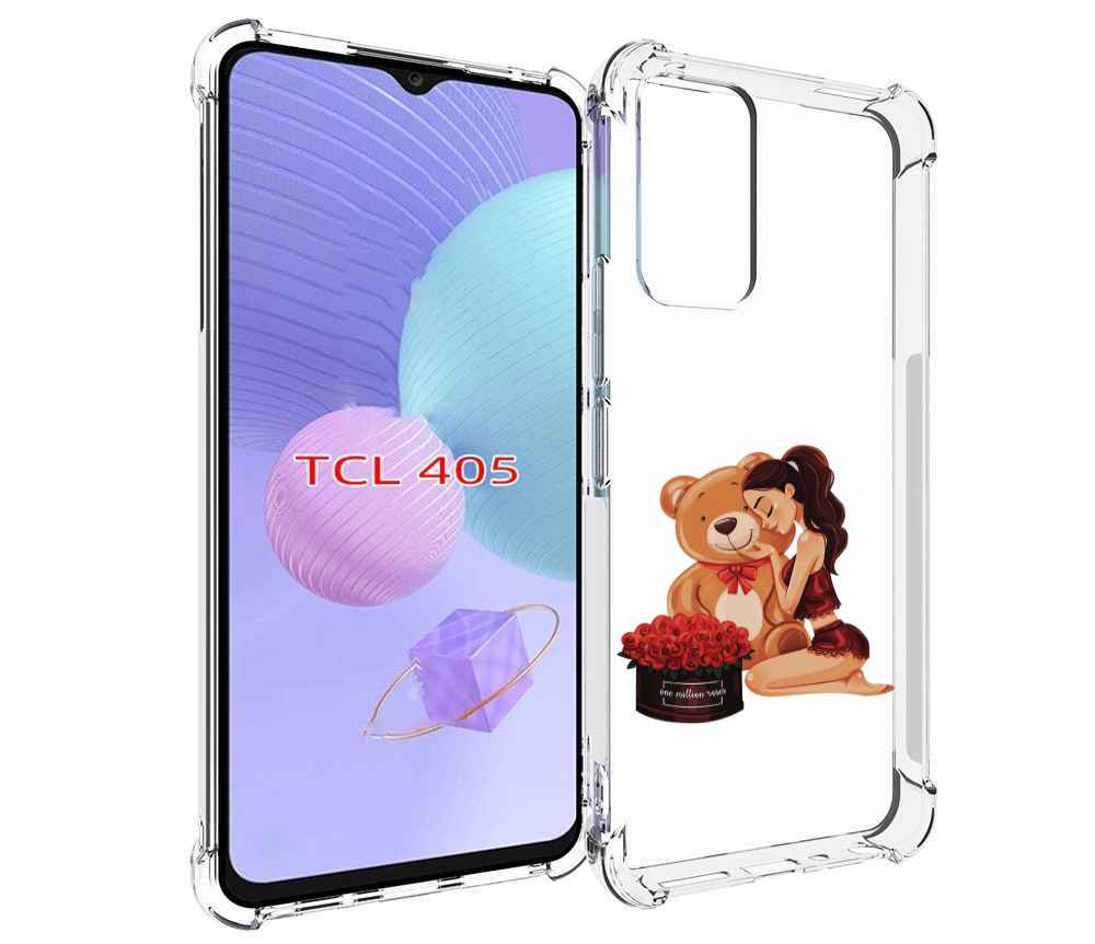 

Чехол MyPads девушка-с-подарками женский для TCL 405, Tocco