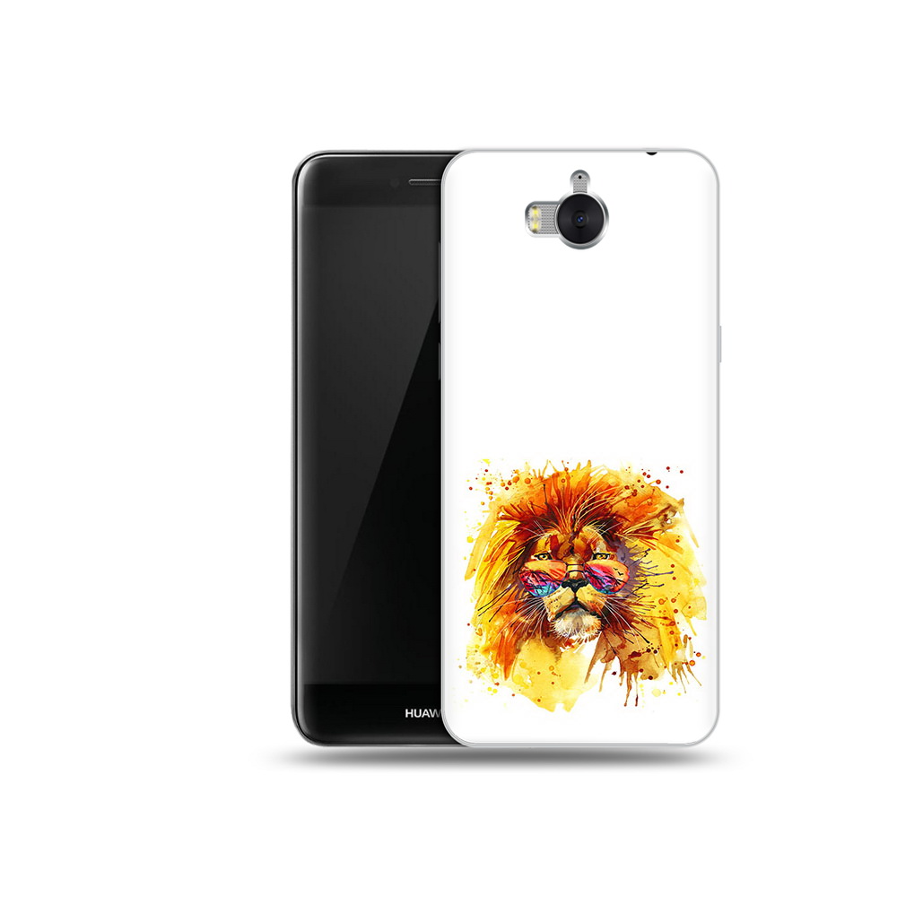 Чехол MyPads Tocco для Huawei Y5 лев в очках (PT91582.58.436)