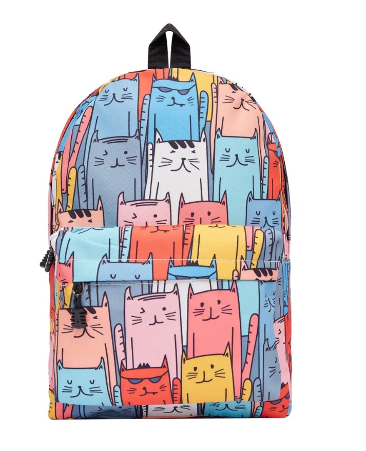 Детский рюкзак BAGS-ART с принтами, унисекс, для прогулки и города большой