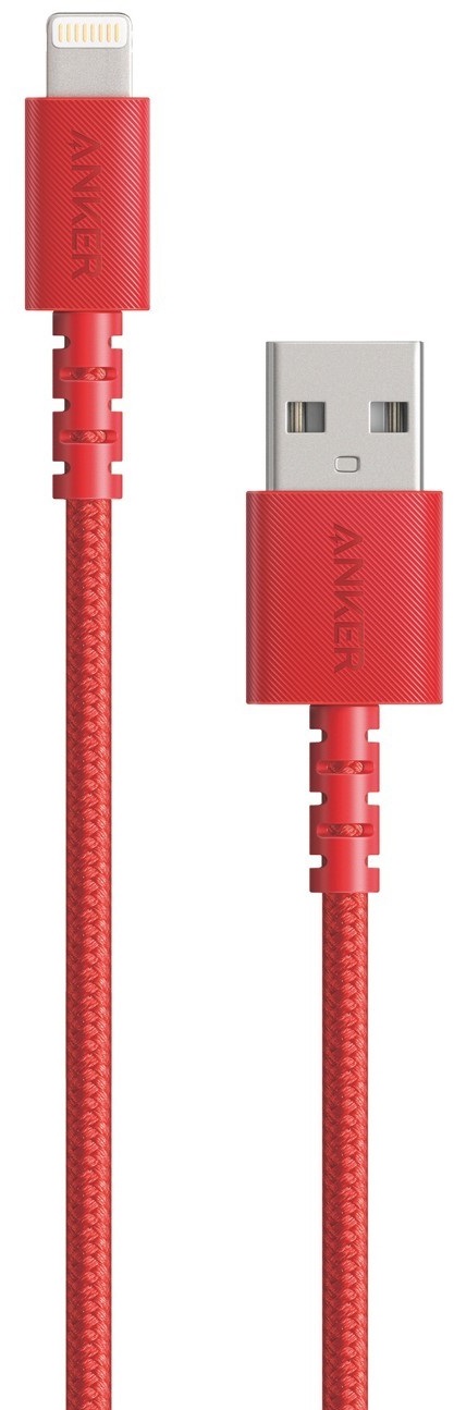 фото Кабель anker powerline select+ (a8013h91) usb-a/lightning 1.8m (red)