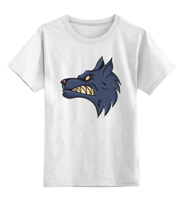 

Футболка детская Printio Angry wolf цв. белый р. 140, Angry wolf