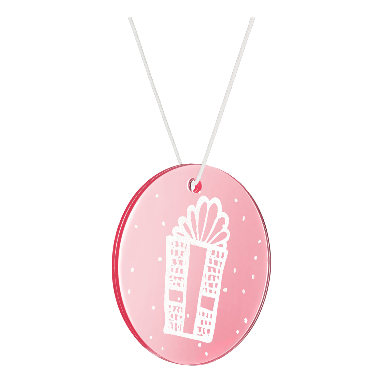 

Ароматизатор в машину NoBrand Fragrant Medal Creamy vanilla, Белый;розовый