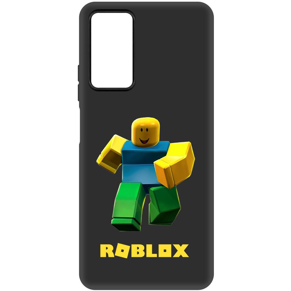 

Чехол-накладка Софт Roblox-Классический Нуб для Xiaomi Redmi Note 12 Pro 4G, Черный