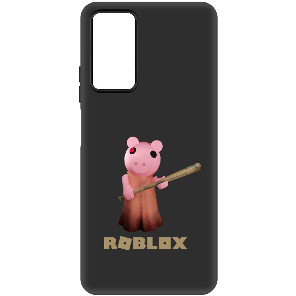 

Чехол-накладка Софт Roblox-Пигги для Xiaomi Redmi Note 12 Pro 4G, Черный