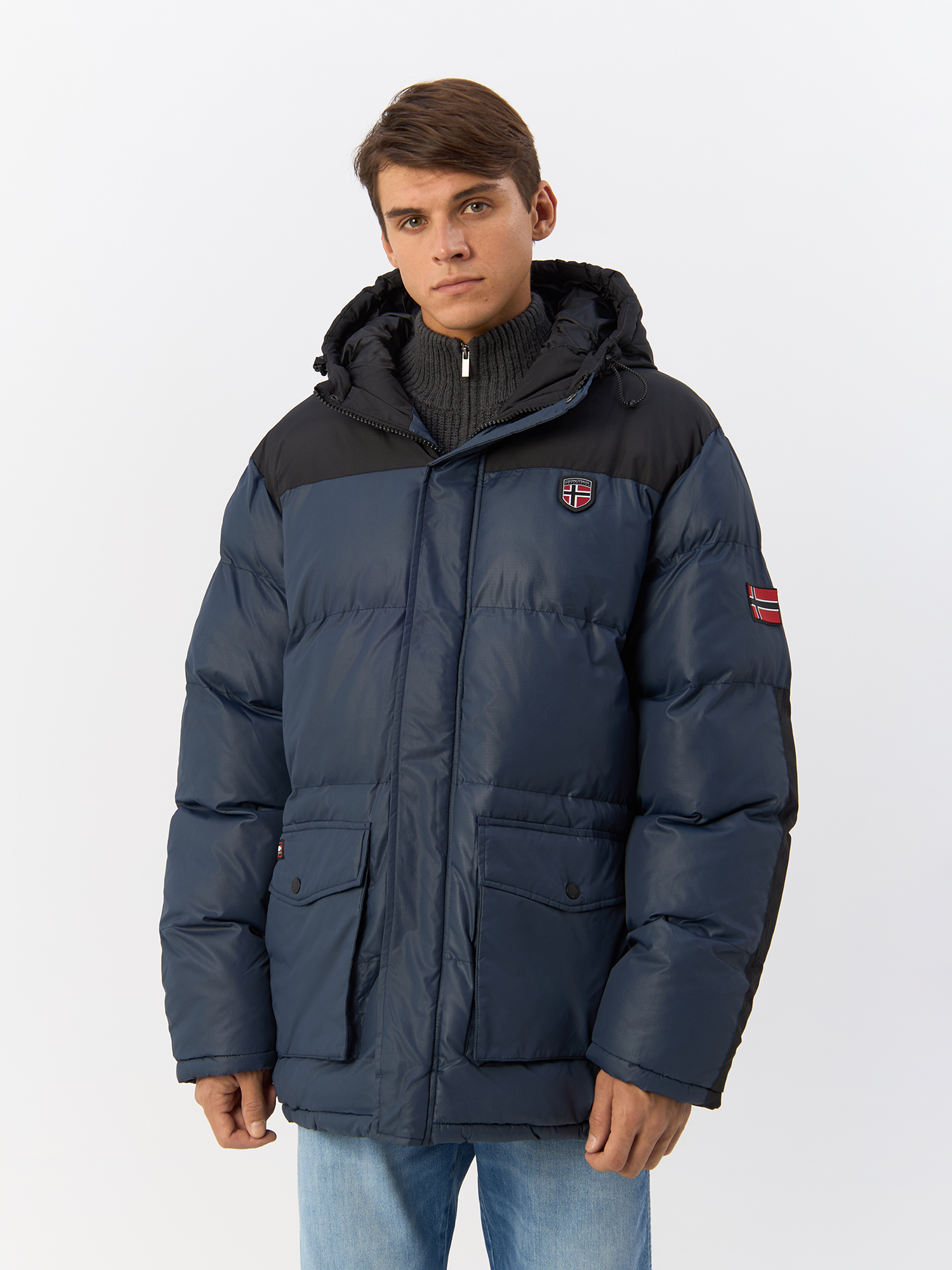 

Куртка мужская Geographical Norway WW3724H/GNO синяя 3XL, Синий, WW3724H/GNO