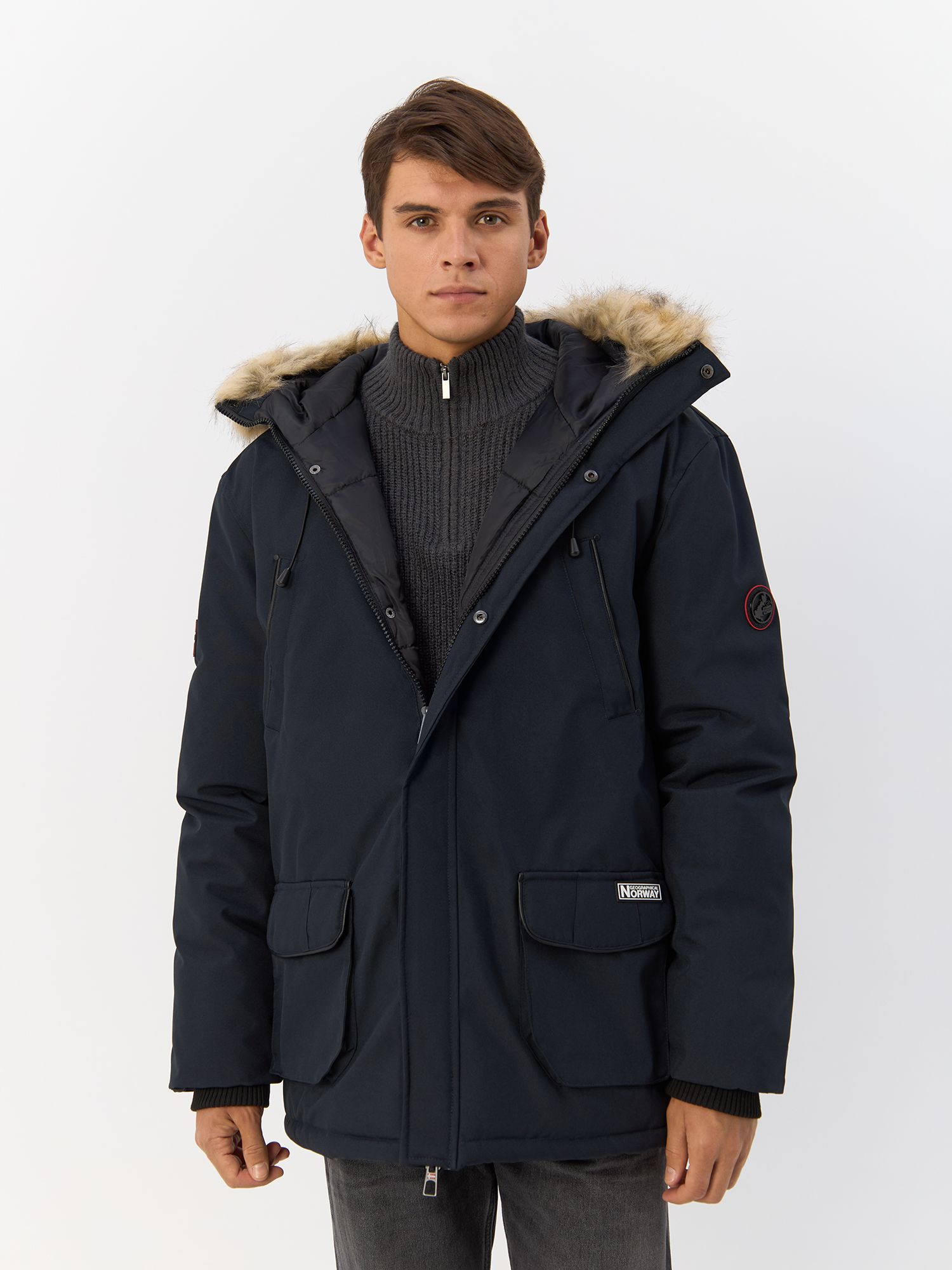 

Куртка мужская Geographical Norway WX2329H/GN синяя L, Синий, WX2329H/GN