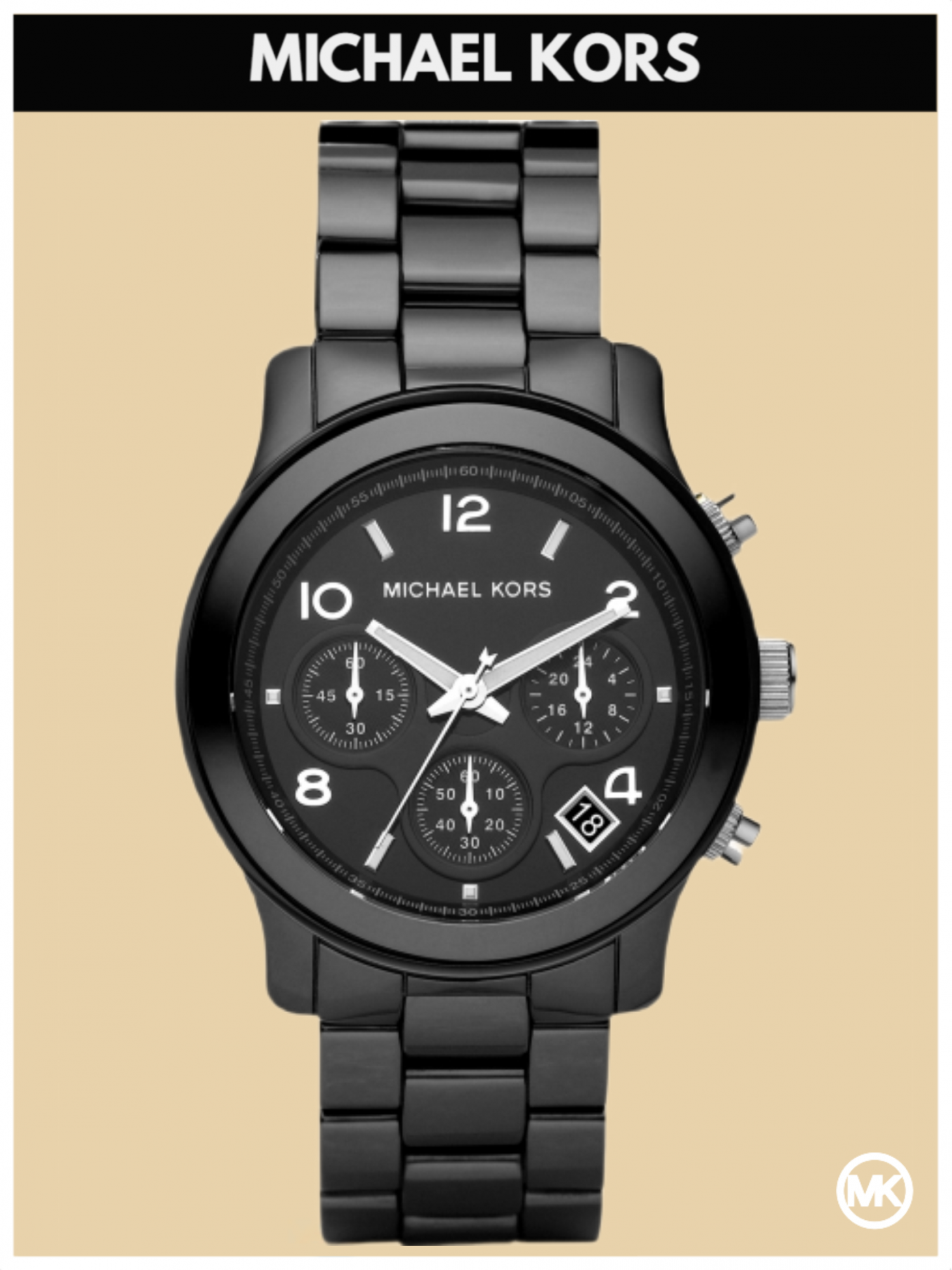 

Наручные часы женские Michael Kors M5162K черные, M5162K