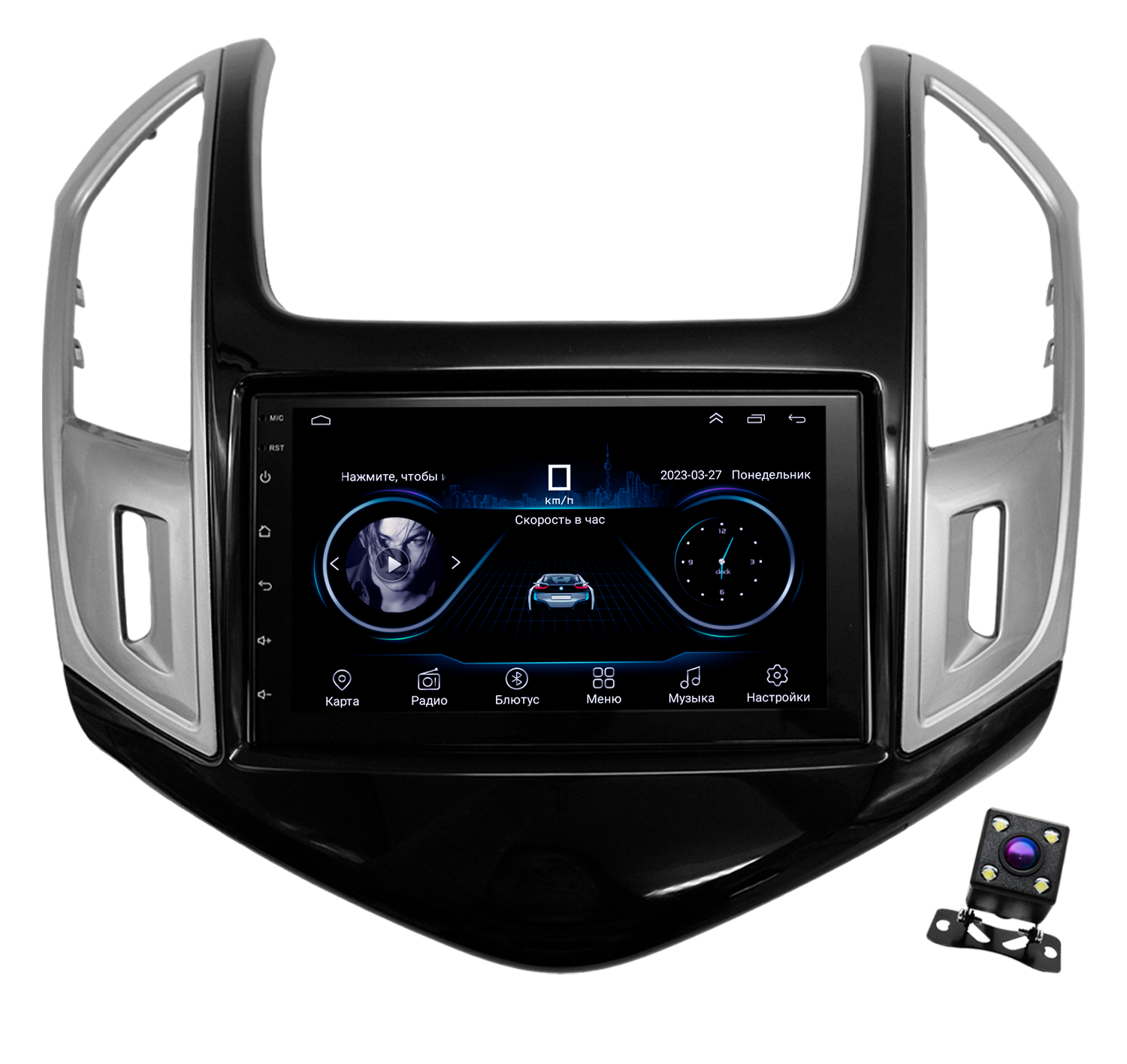 Штатная магнитола Dolmax 7A-CVCR134CORE для CHEVROLET Cruze Android (2/32 Гб) +камера