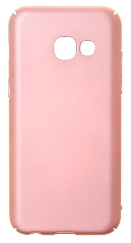 фото Чехол-накладка для samsung galaxy a3 (2017) hard matte case (розовый) gsmin