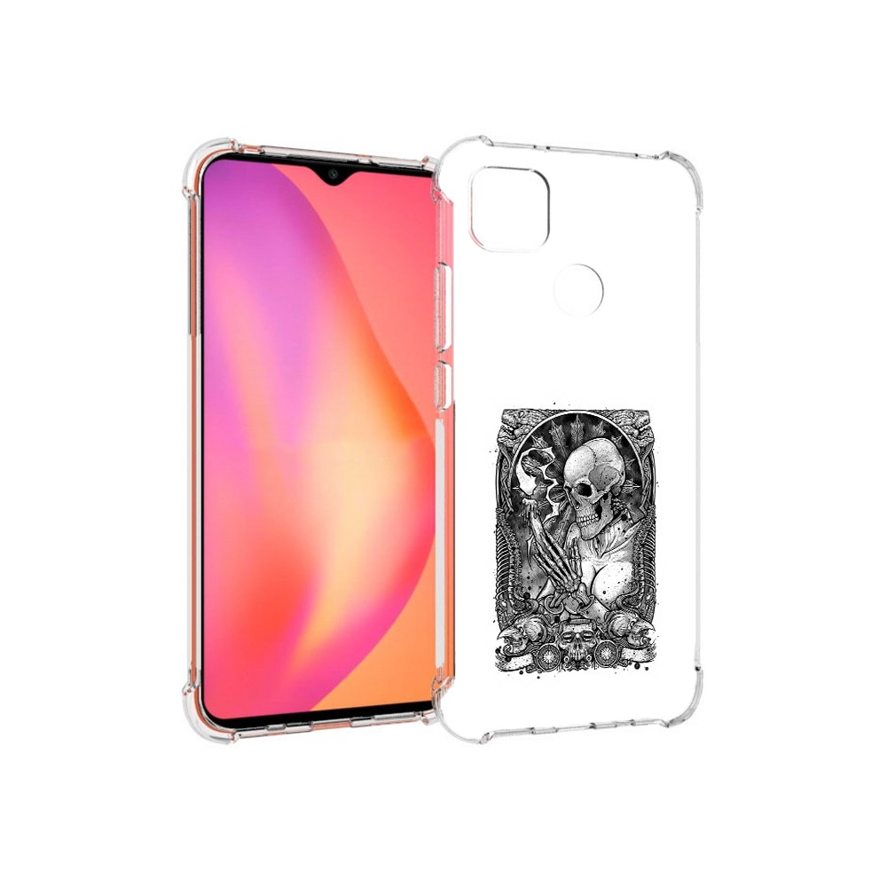 

Чехол MyPads Tocco для Xiaomi Redmi 9C девушка скелет (PT152115.265.316), Прозрачный, Tocco