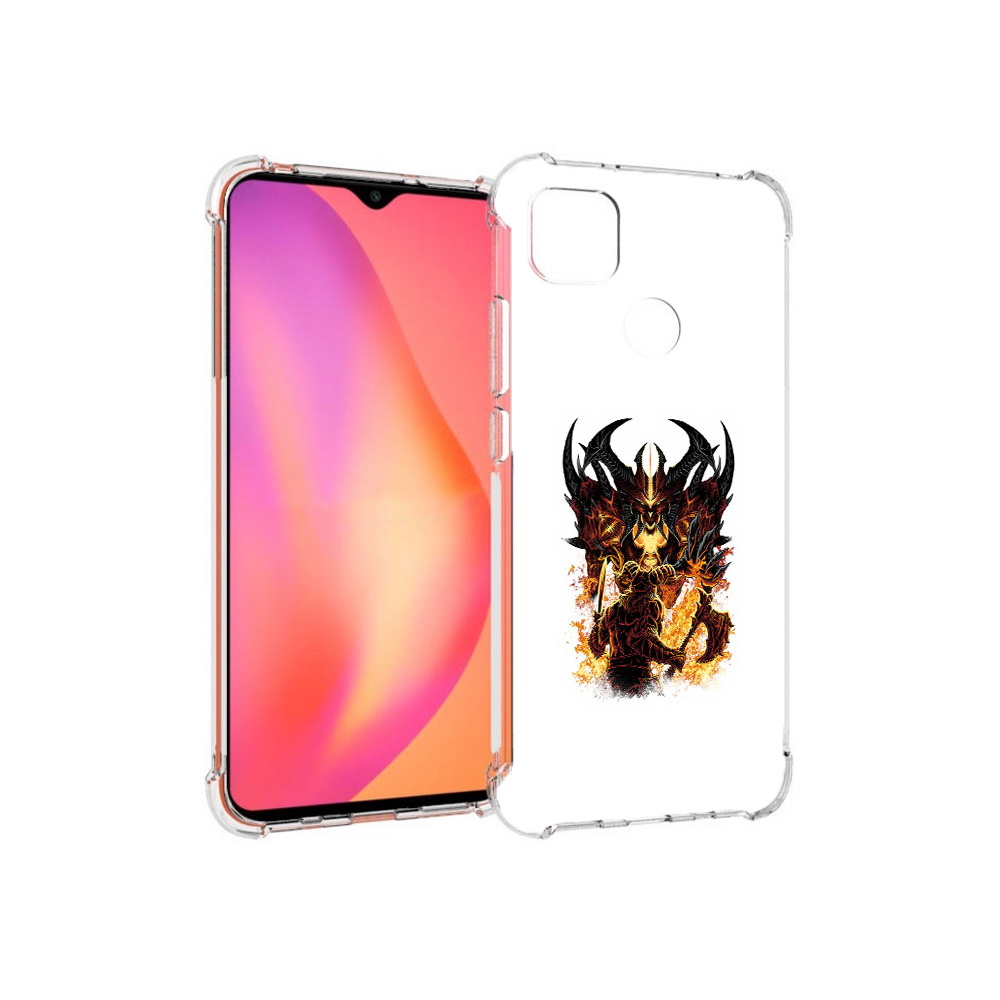 

Чехол MyPads Tocco для Xiaomi Redmi 9C демон shadow fiend (PT152115.265.318), Прозрачный, Tocco
