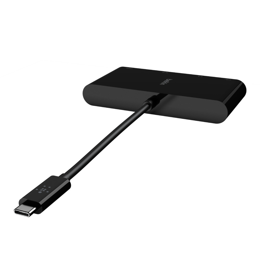 

Переходник Belkin USB-C Multimedia Adapter, USB-C MultimediaAdapter Gigabit Ethernet, USB-A 3.0, VGA, 4K HDMI