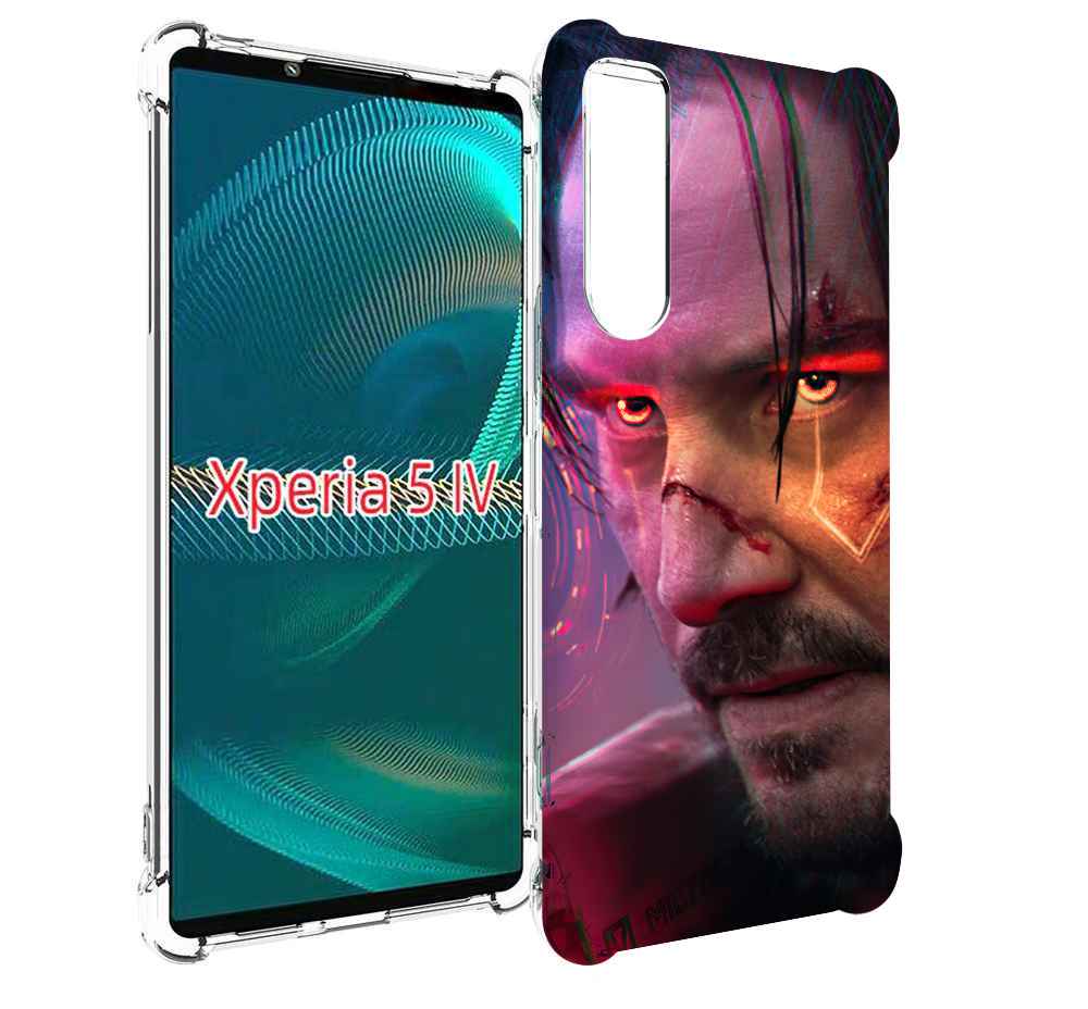 

Чехол MyPads cyberpunk 2077 Джонни Сильверхенд для Sony Xperia 5 IV (5-4), Прозрачный, Tocco