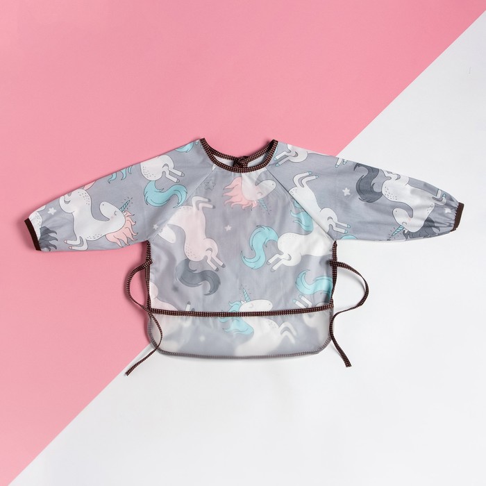 

Фартук детский Этель "Единорог", цв. серый, рост 90-105 см