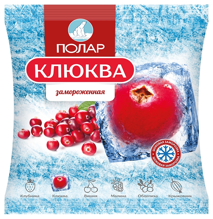 

Клюква Polar быстрозамороженная 0,3 кг