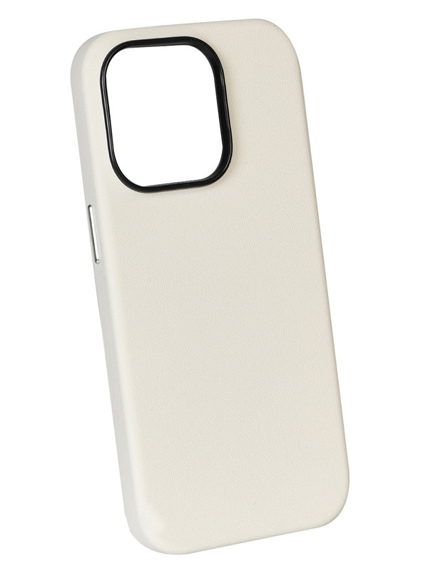 

Чехол для iPhone 12 Кожаный (Leather Co)-Белый, Apple iPhone 12