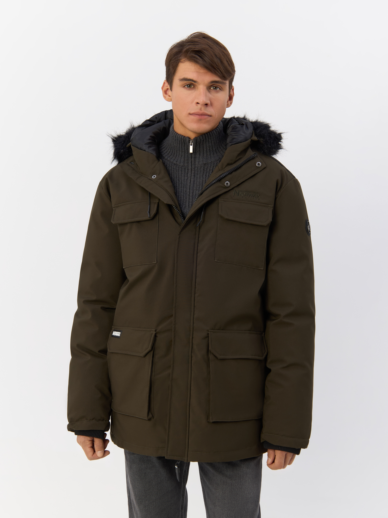 

Куртка мужская Geographical Norway WW3703H/GN хаки L, WW3703H/GN