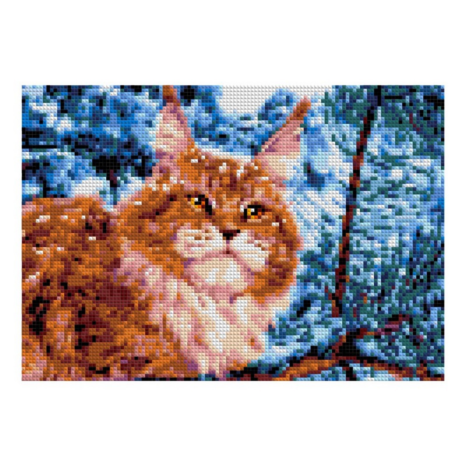 

Алмазная мозаика Lori Рыжее счастье, полное заполнение, 21x30 см, Рыжее счастье