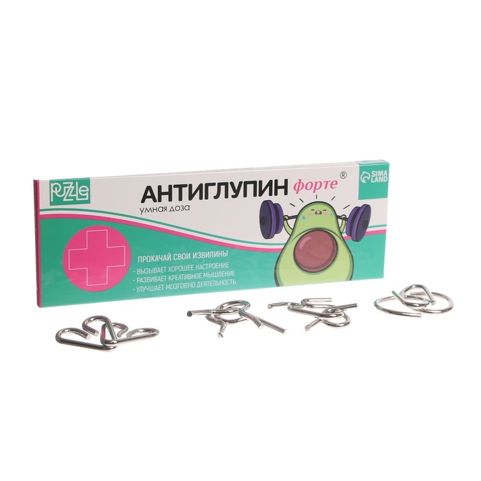 

Набор головоломок Антиглупин, 4 шт.