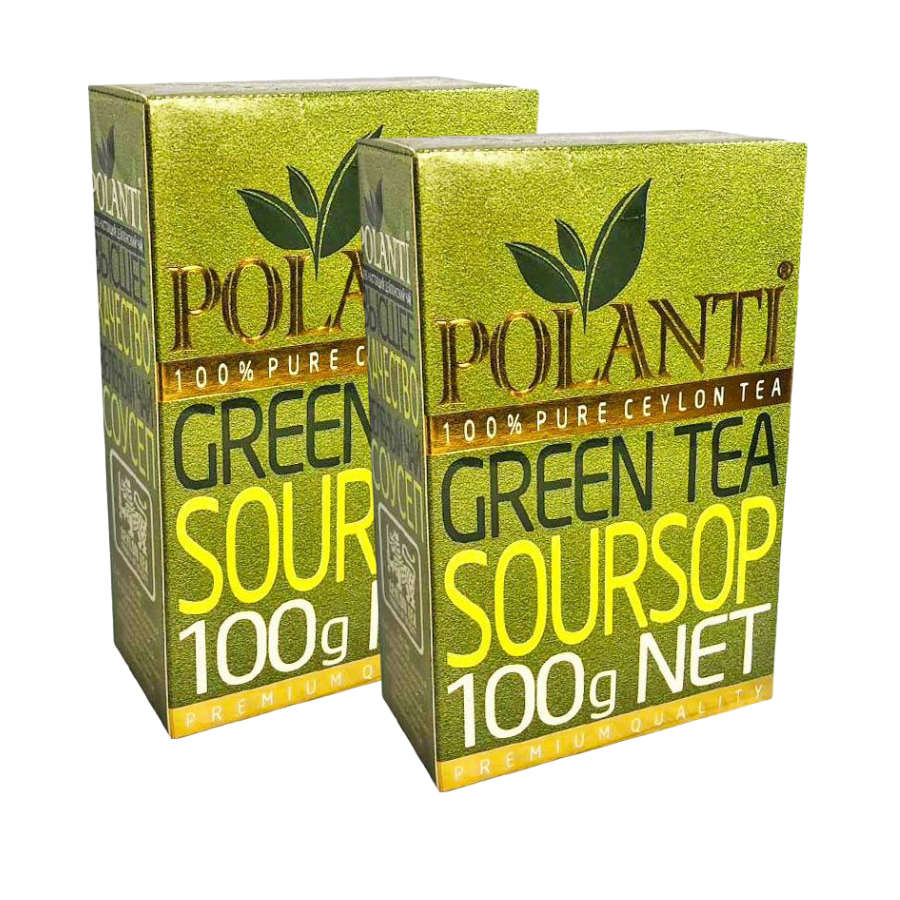 Зеленый чай Polanti с соусепом, 2 шт по 100 г